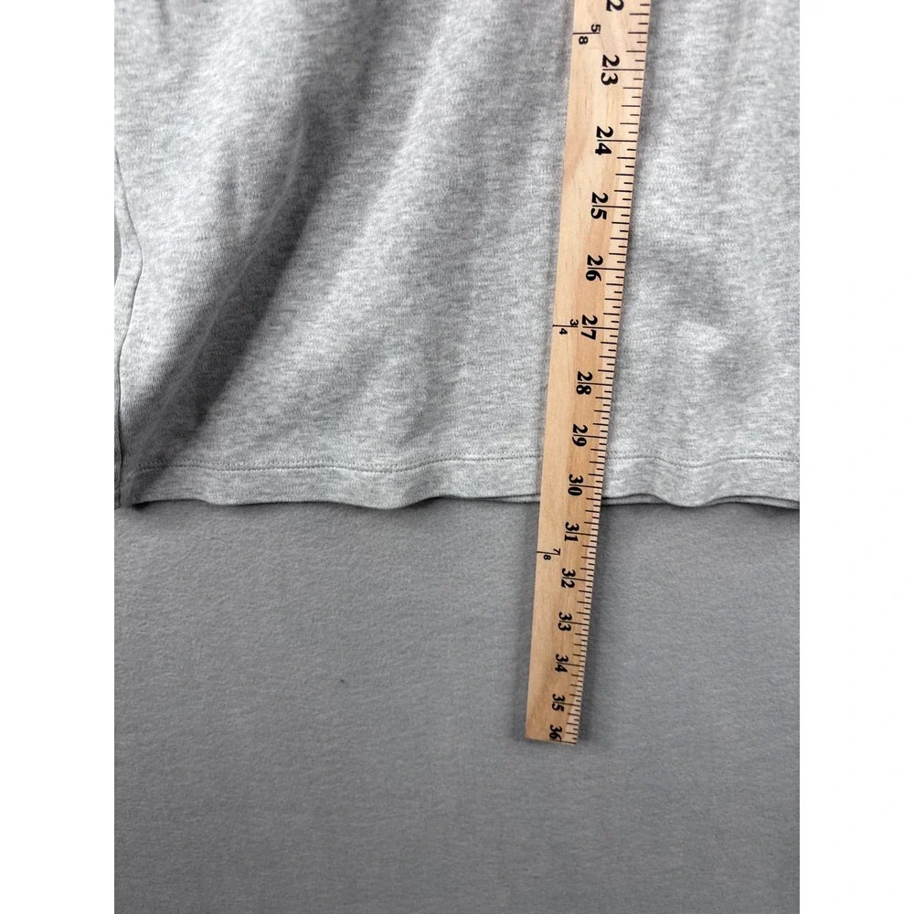 Tahari Mens XL Short Sleeve Polo Shirt Heather Gray Cotton Pocket Jersey Knit